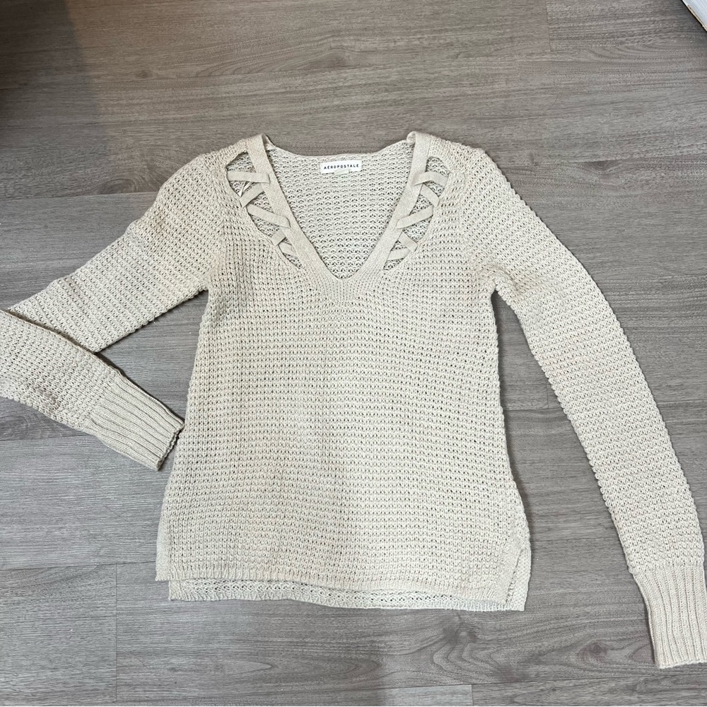Aeropostale Beige Sweater